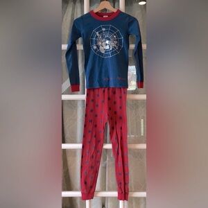 Hanna Andersson Spiderman 10 years old Euro 140 100% organic cotton pajamas EUC
